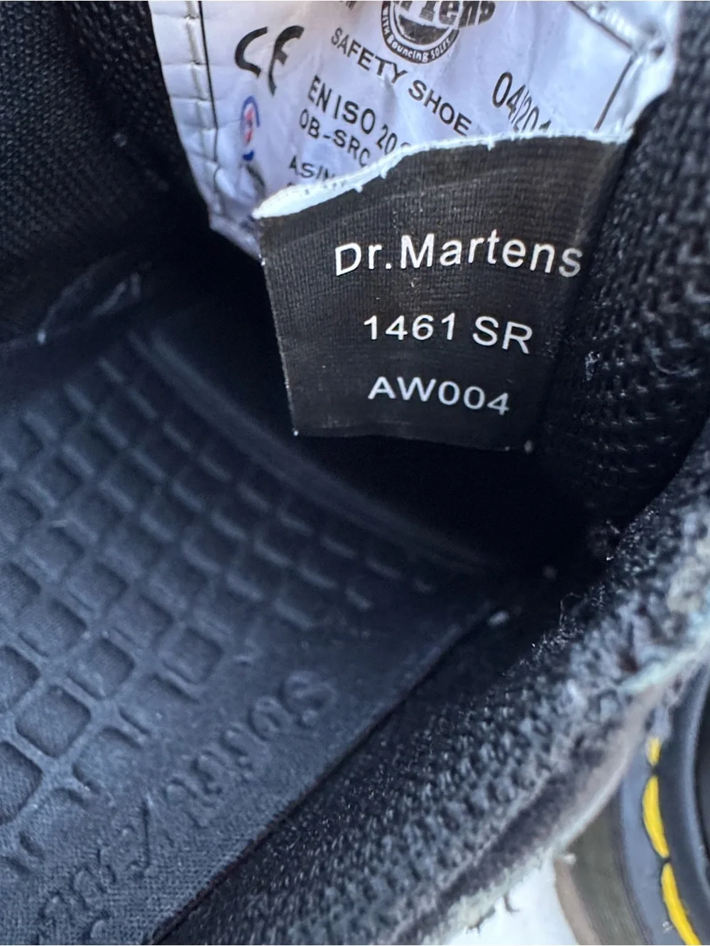 Dr. Martens Slip Resistant Leather Oxford Shoes Black US Men's 5/ Women's 6